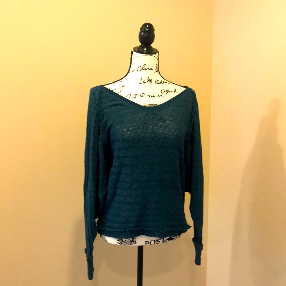 Free people Teal Sweater